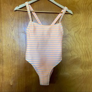 NWOT One piece ribbed swimsuit | high cut